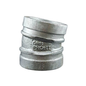 COUDE 11.25° RAINURE GALVA DN32